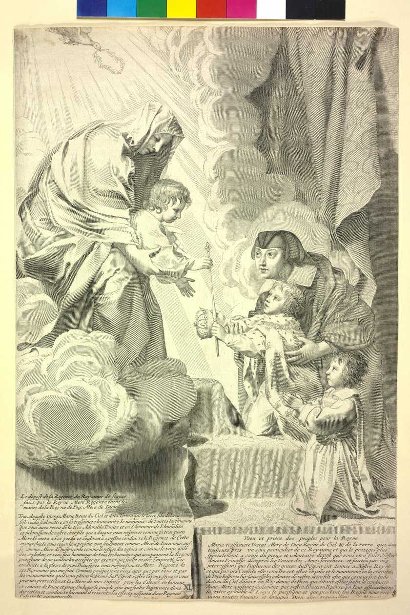 XIV. Lajos francia király alkotó: Claude Mellan