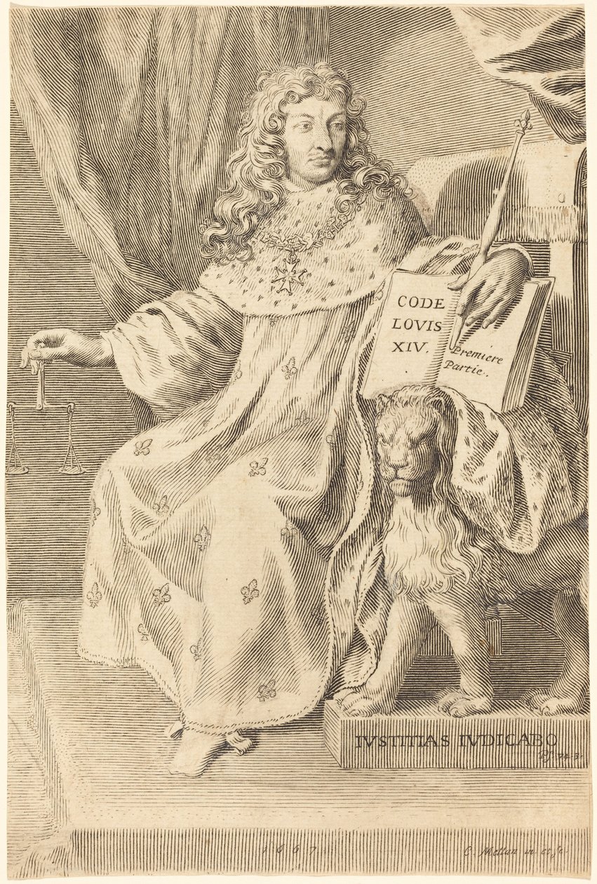 XIV. Lajos alkotó: Claude Mellan
