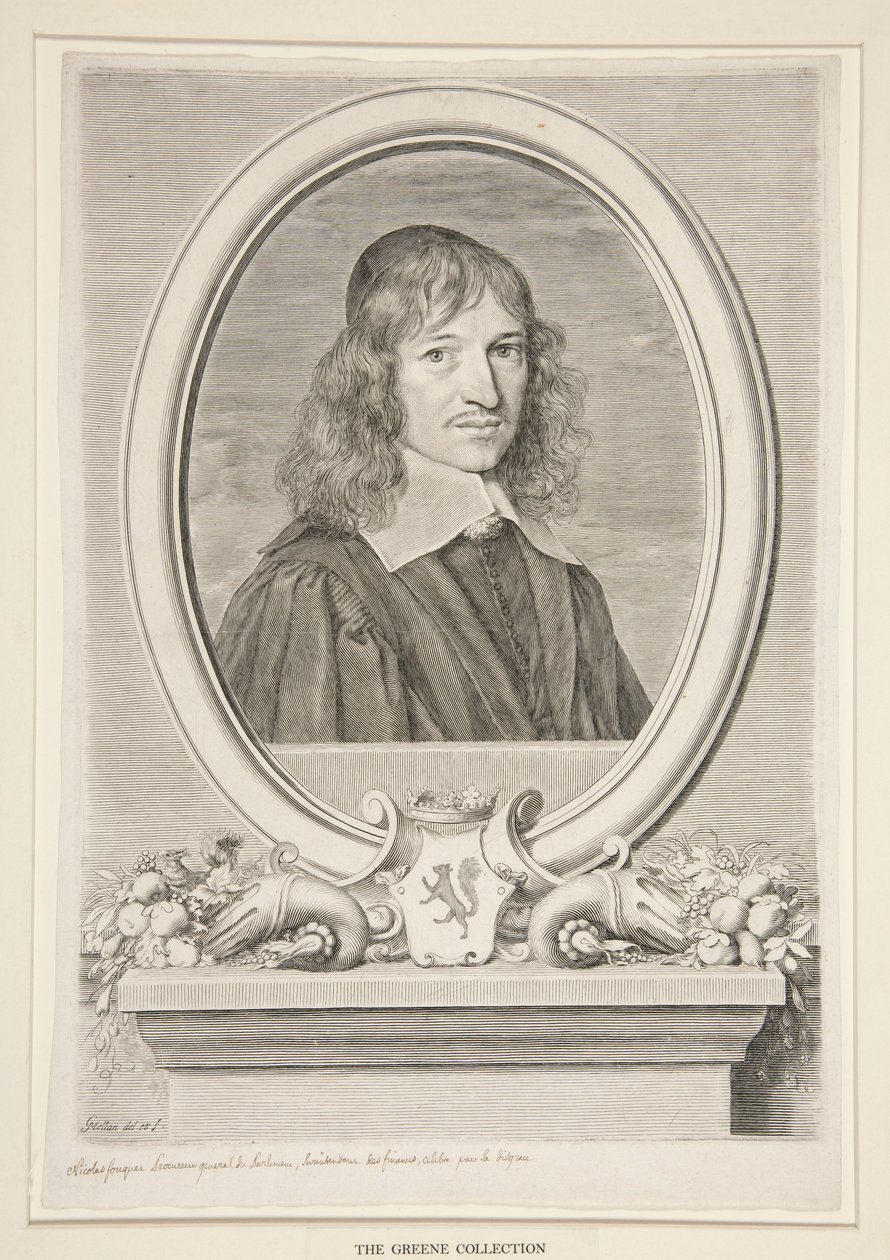 Nicholas Fouquet, Melun és Vaux vikomtja (1615-1680) alkotó: Claude Mellan
