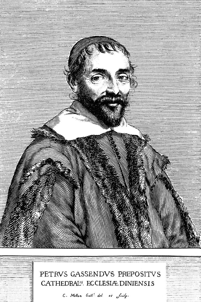 Pierre Gassendi francia filozófus, tudós, csillagász és matematikus, 17. század. alkotó: Claude Mellan