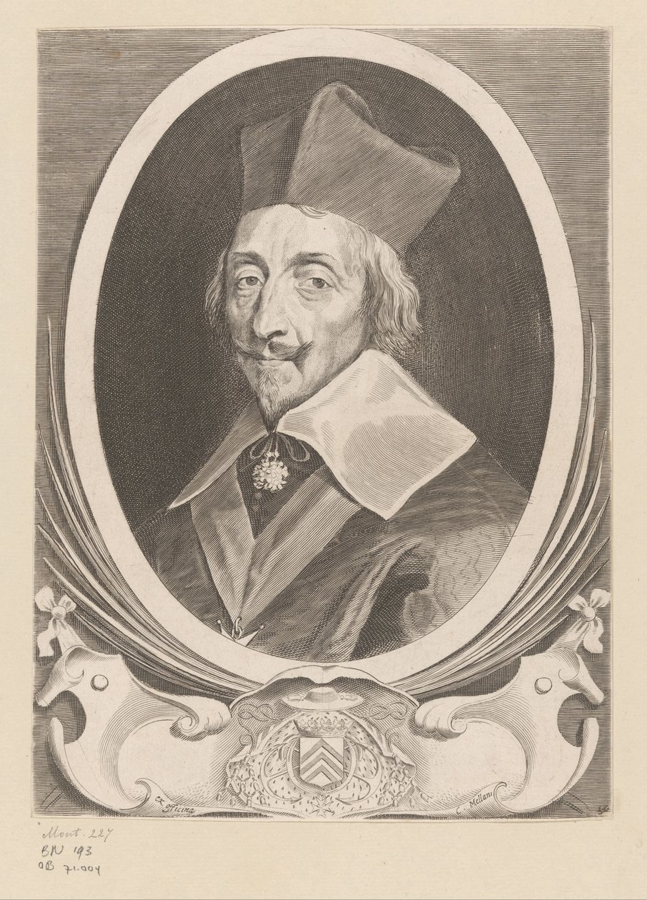 Armand-Jean du Plessis, Richelieu bíboros portréja alkotó: Claude Mellan