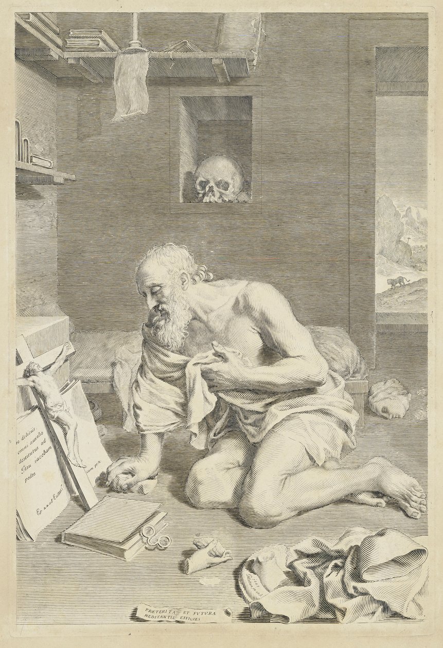 Szent Jeromos alkotó: Claude Mellan