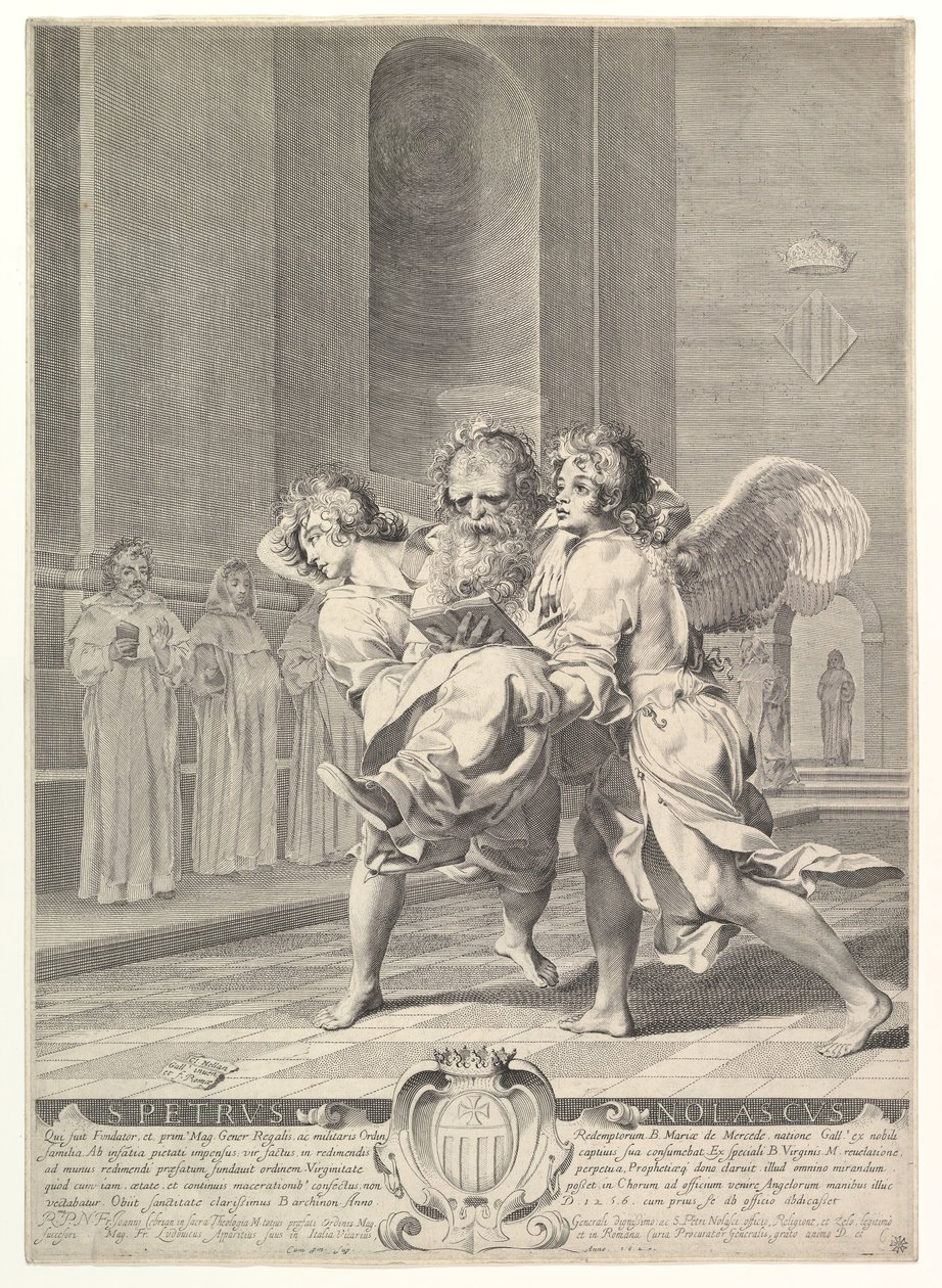 Nolasque Szent Péter, 1627. alkotó: Claude Mellan
