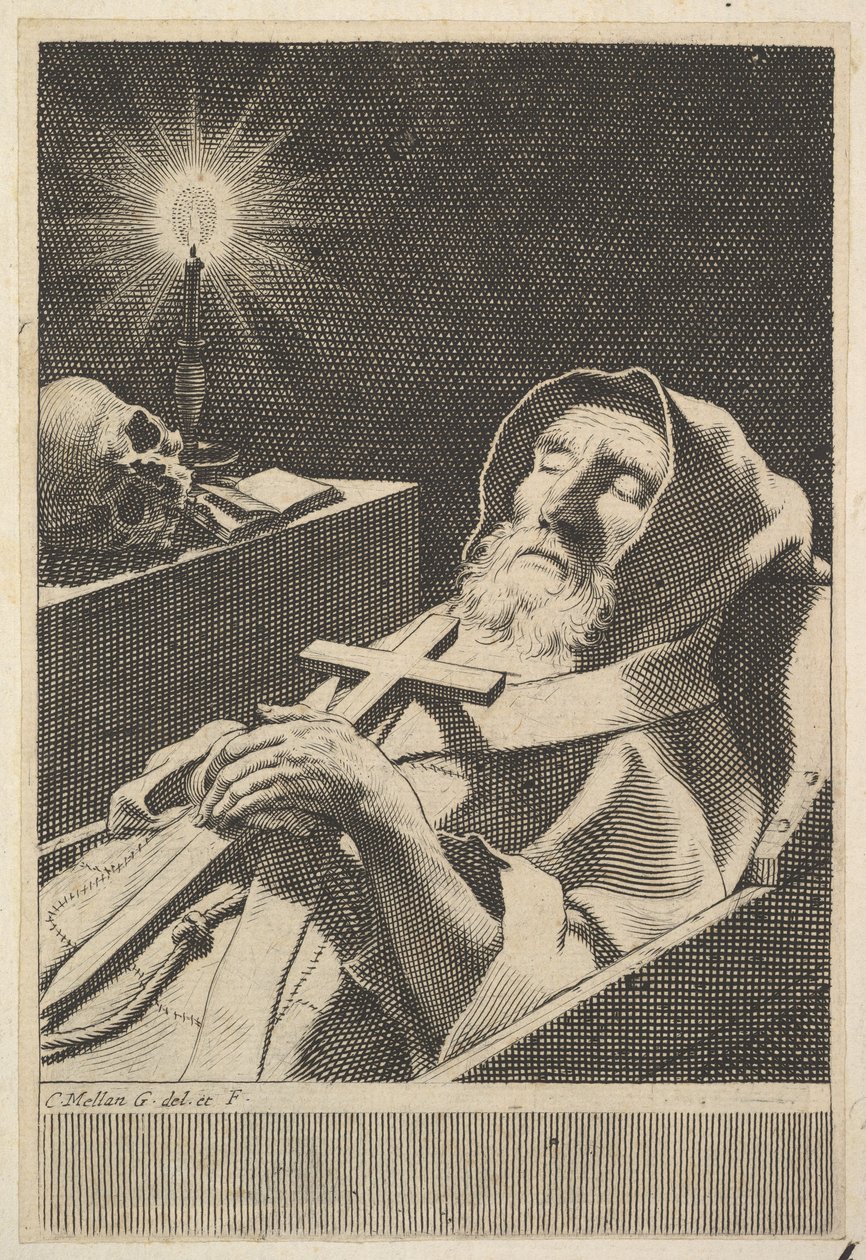 Paolai Szent Ferenc alkotó: Claude Mellan