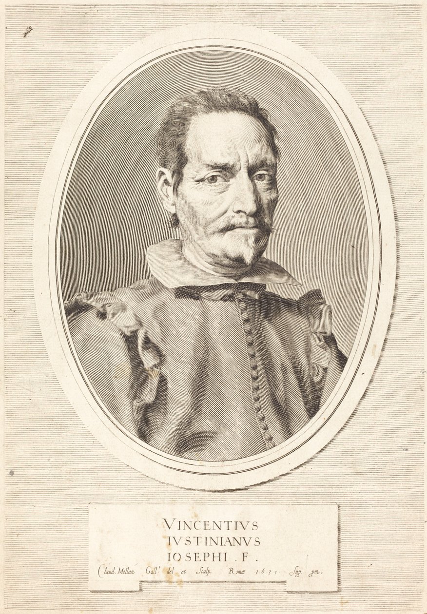 Vincenzo Giustiniani alkotó: Claude Mellan