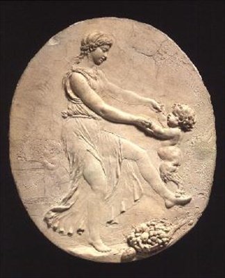 Bacchante és egy csecsemő szatír alkotó: Claude Michel Clodion