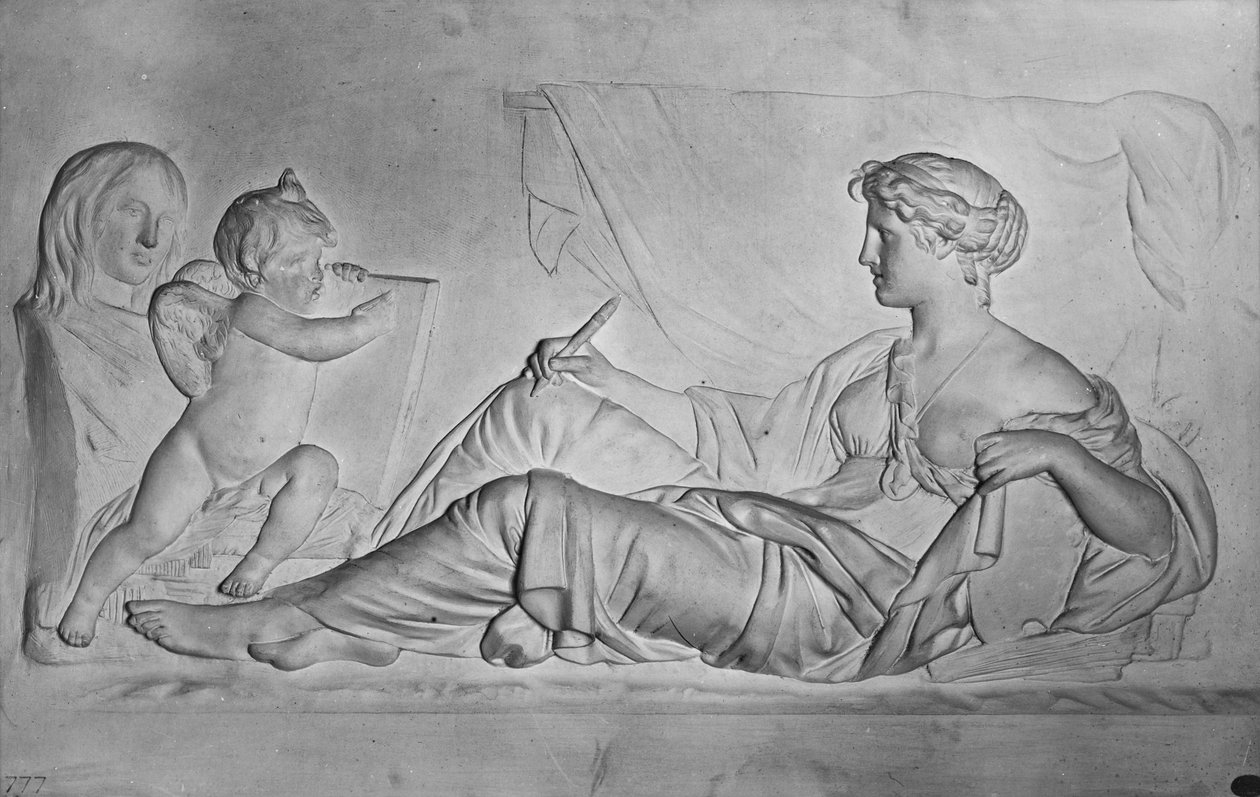 Történelem, 1810 körüli (terrakotta) alkotó: Claude Michel Clodion