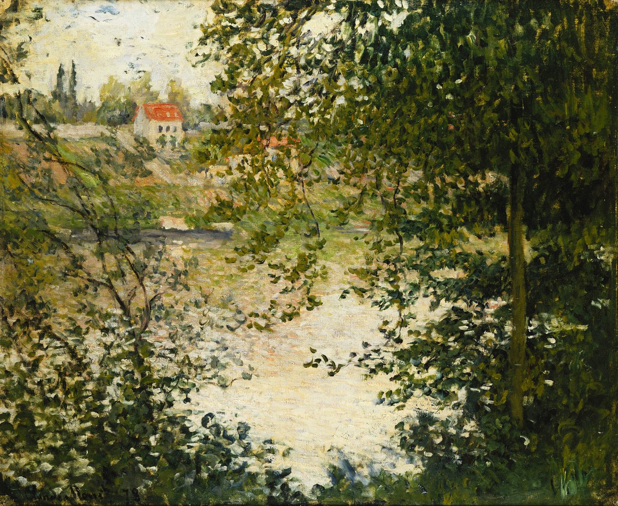 Kilátás a La Grande Jatte-sziget fái között; A fákon keresztül, La Grande Jatte szigete, 1878 alkotó: Claude Monet