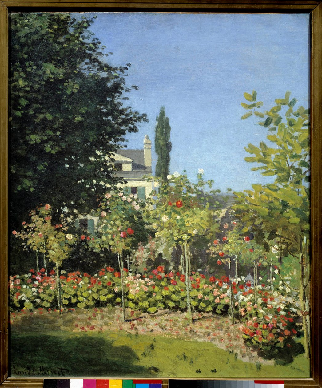 Virágoskert Sainte Adresse-ben. Claude Monet festménye (1840-1926) alkotó: Claude Monet