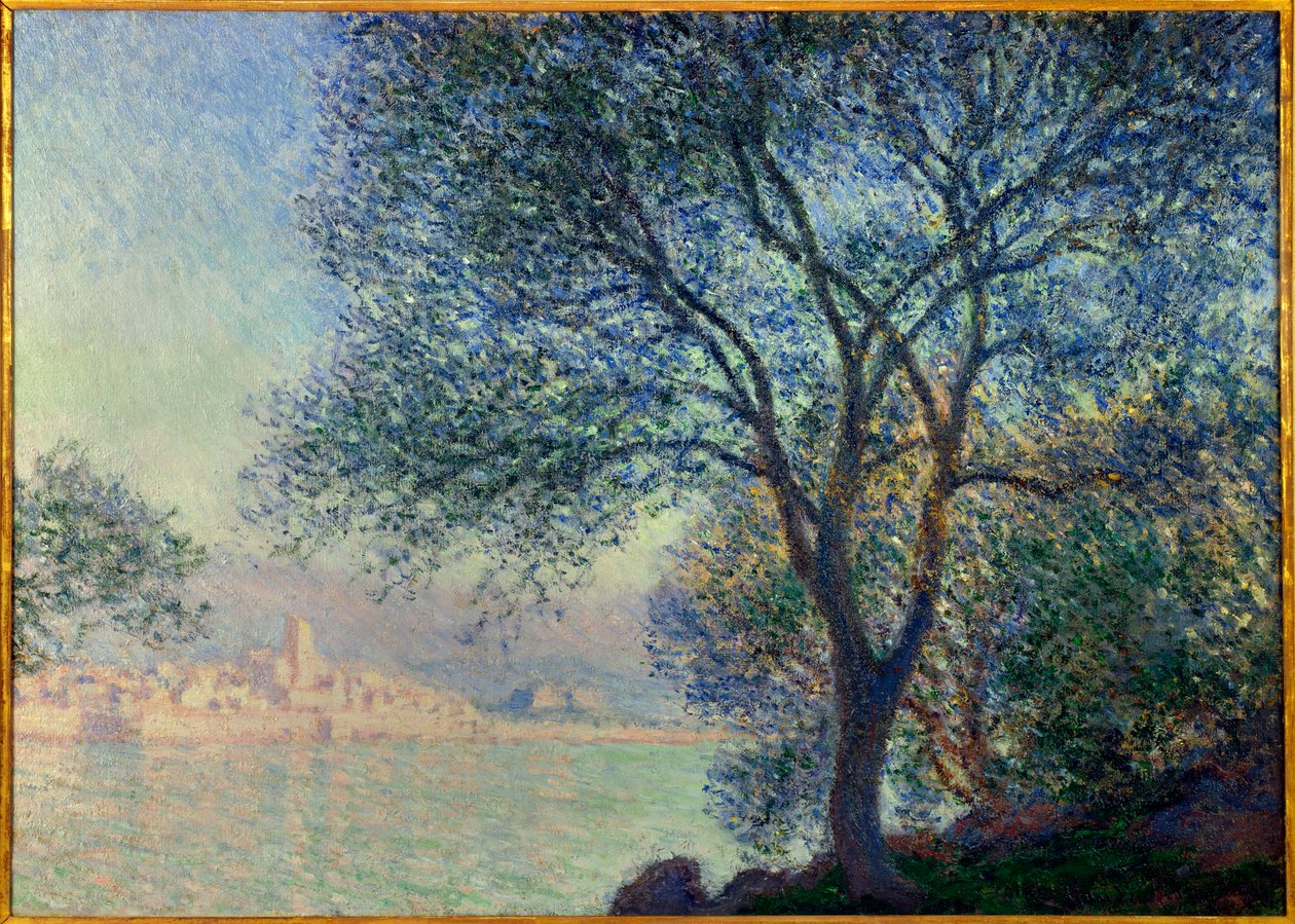 Antibes, Claude Monet Salis-festményének képe (1840-1926) 1888. Dim. 0,65 x 0,92 m. Magángyűjtemény alkotó: Claude Monet