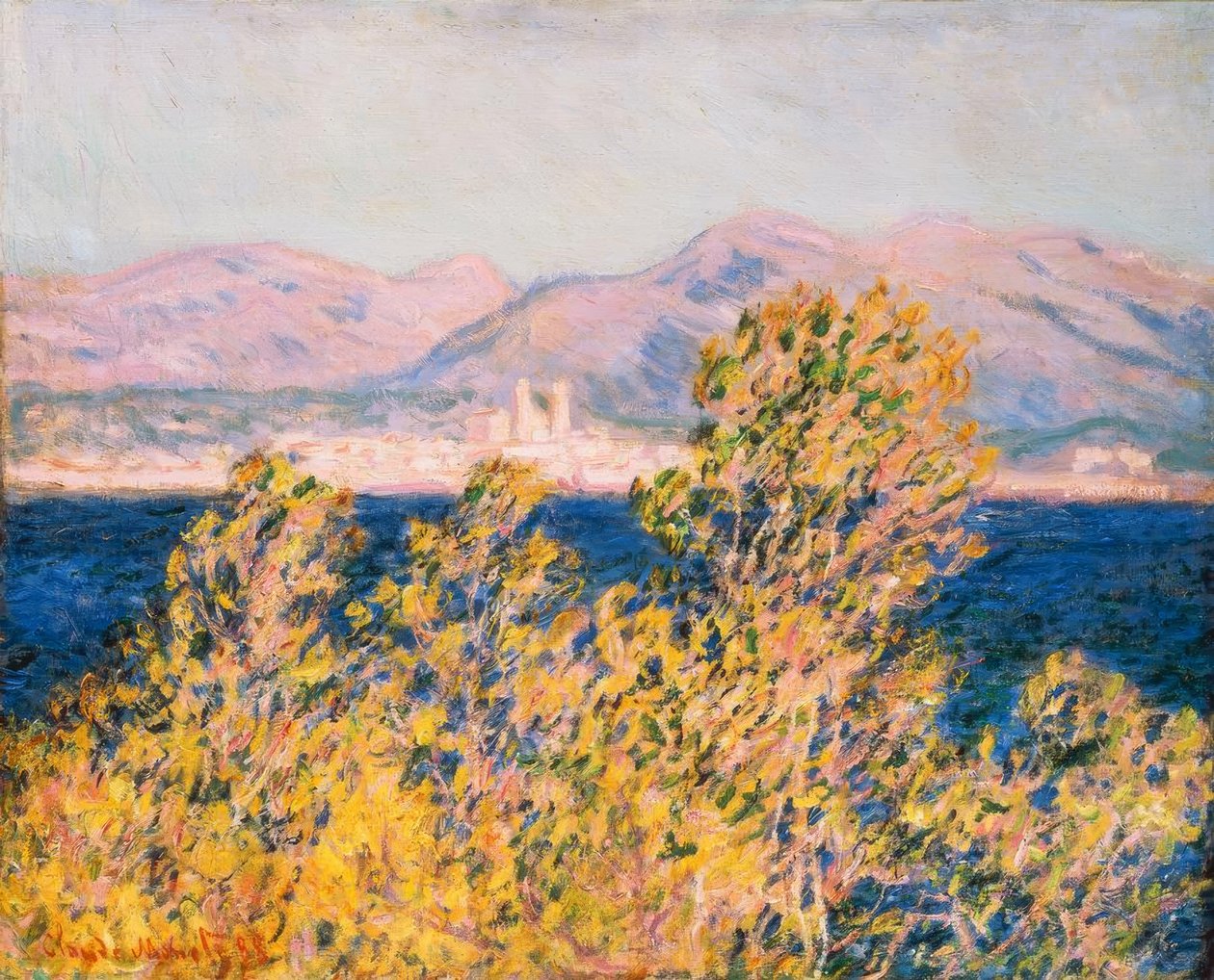Antibes Fokvárosból nézve alkotó: Claude Monet
