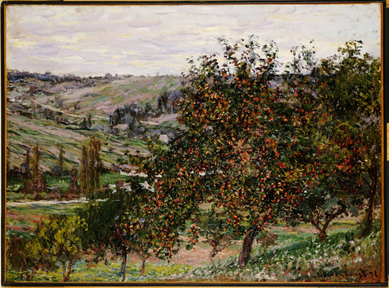 Almafák Vetheuil közelében alkotó: Claude Monet