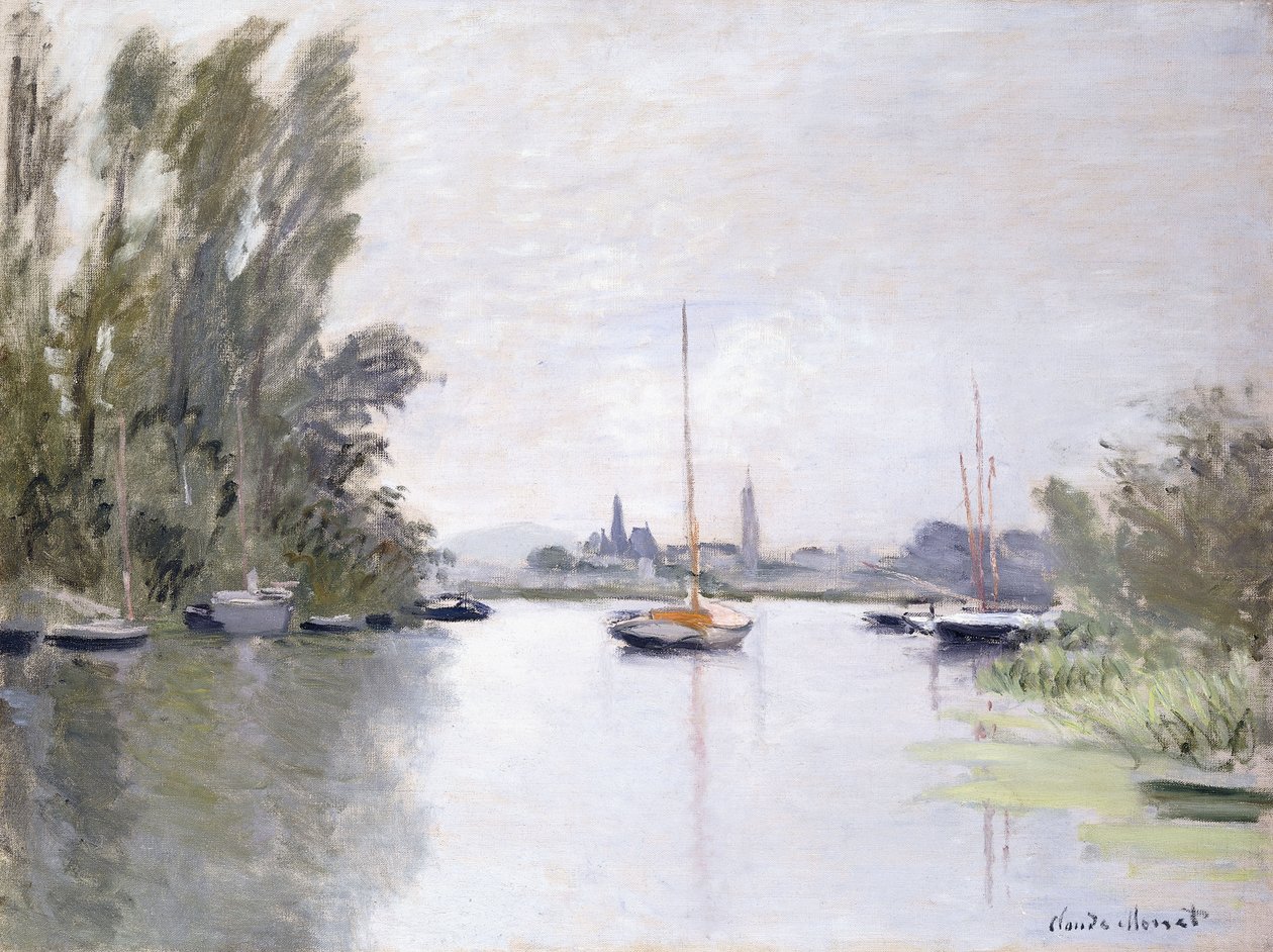 Argenteuil, a Szajna kis karjának képe, 1872 alkotó: Claude Monet