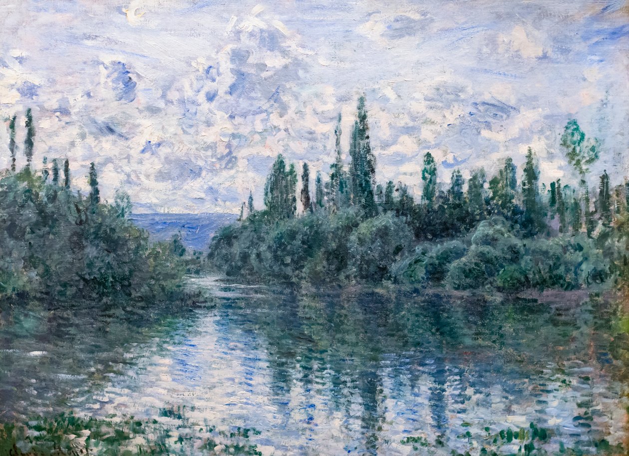 A Szajna karja Vetheuil közelében, kb. 1878 (olaj, vászon) alkotó: Claude Monet