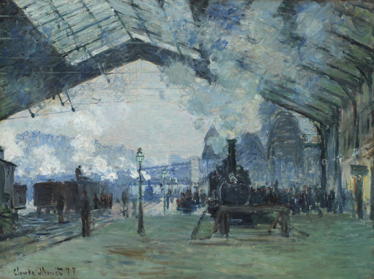 A Normandia vonat érkezése, Gare Saint-Lazare alkotó: Claude Monet