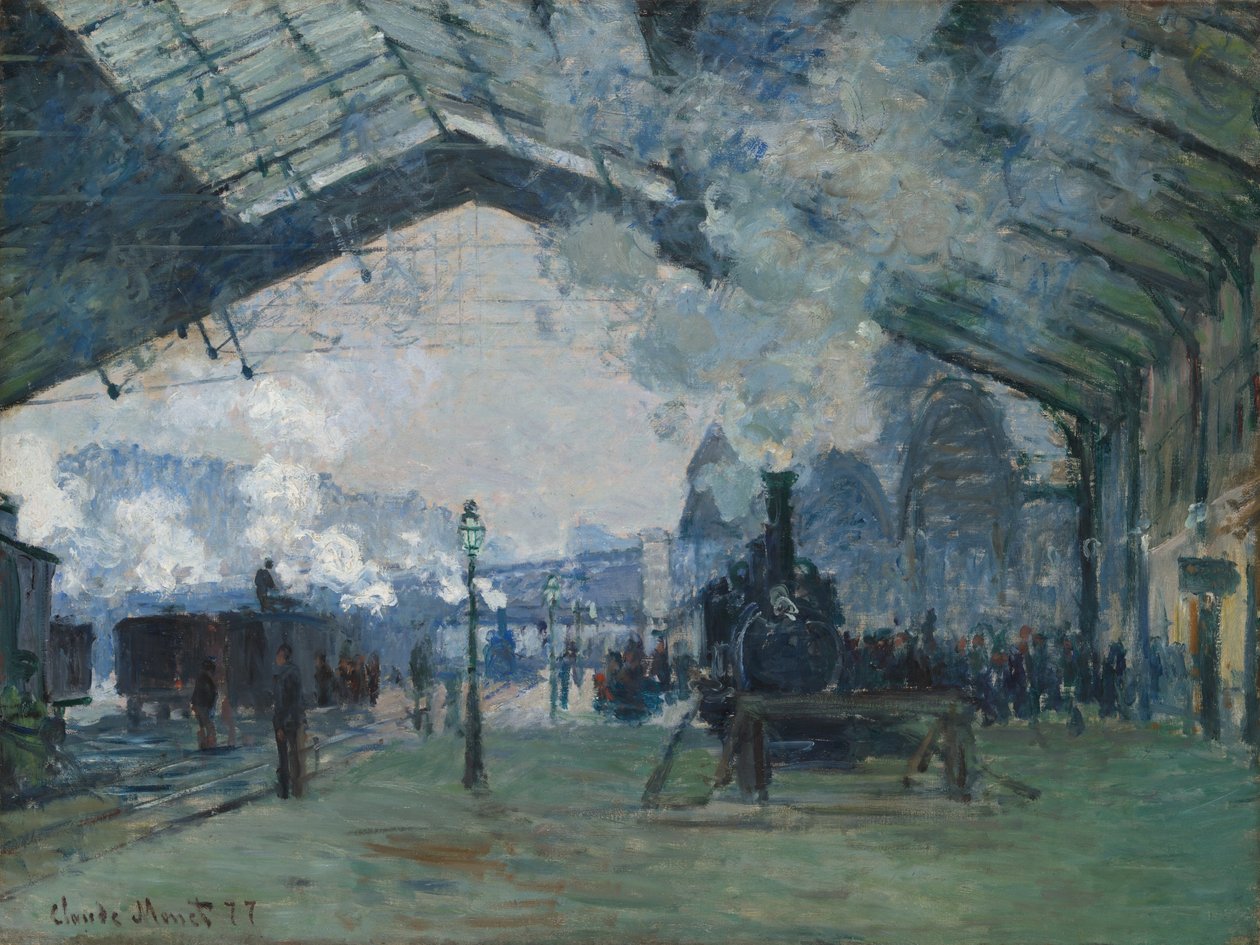 A Normandia vonat érkezése, Gare Saint-Lazare alkotó: Claude Monet