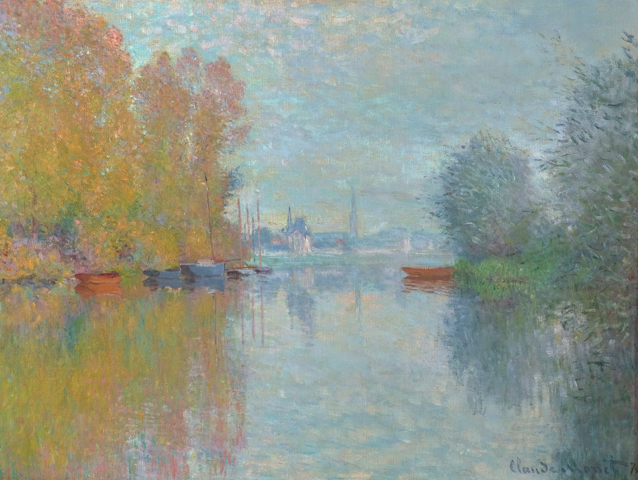 Ősz a Szajnán, Argenteuil 1873 (Olaj, vászon) alkotó: Claude Monet