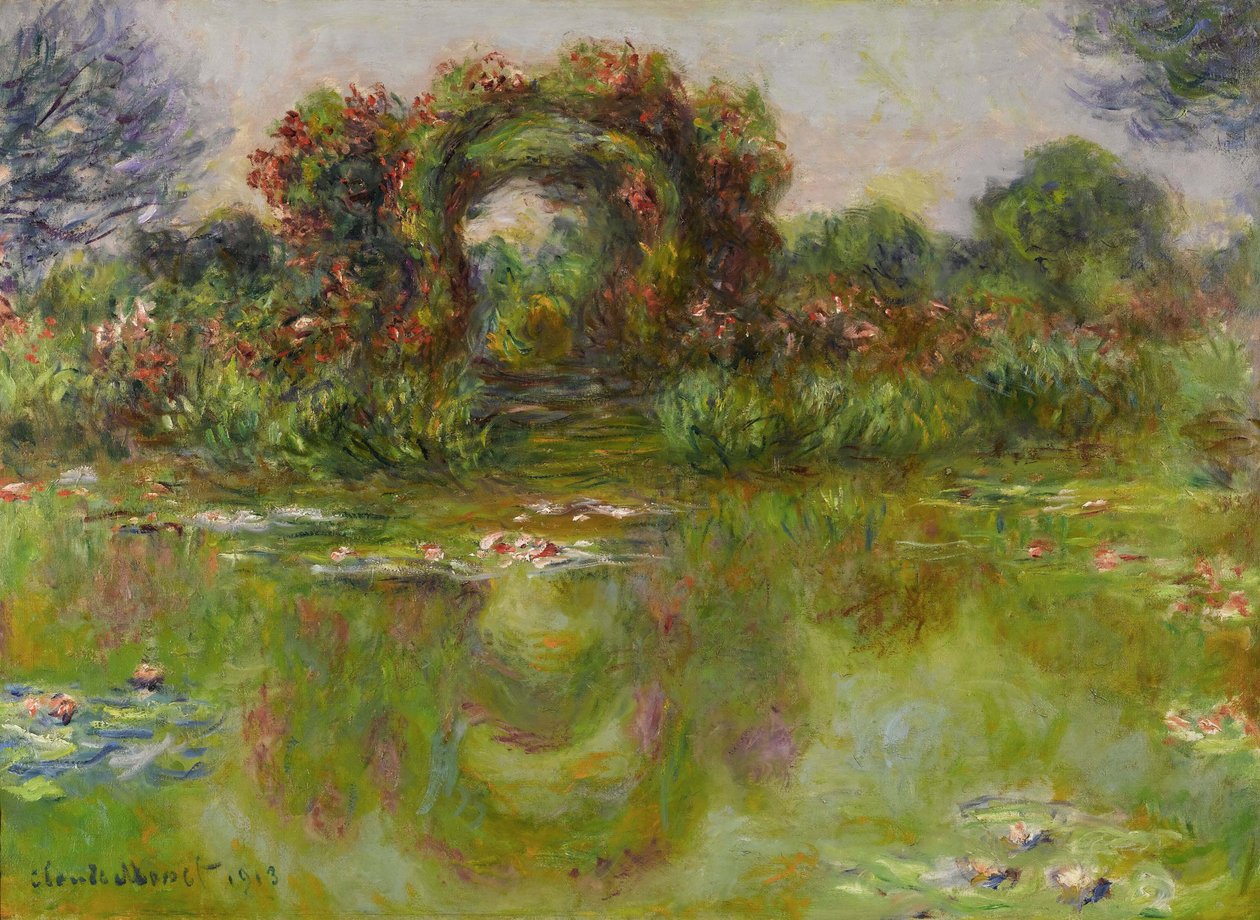 Tavirózsa-tó, Rosiers, 1913 alkotó: Claude Monet