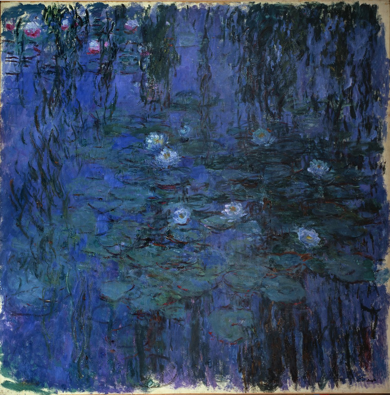 Kék tavirózsa (olaj, vászon, 1916-1919 körül) alkotó: Claude Monet