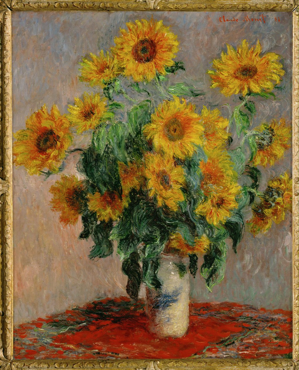 Bouquet de Soleils (festmény vászonra) alkotó: Claude Monet