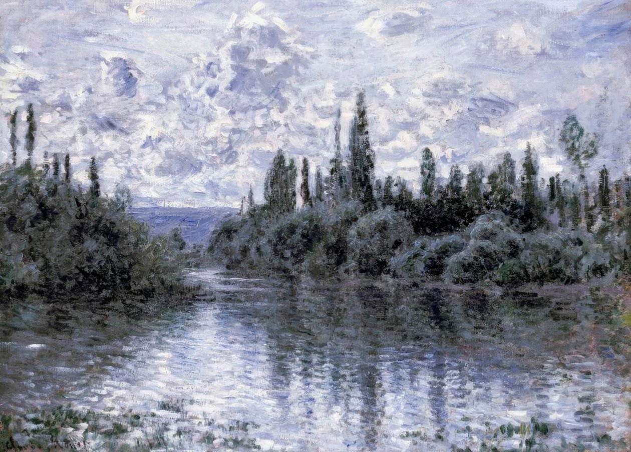 A Szajna ága Vétheuil közelében alkotó: Claude Monet