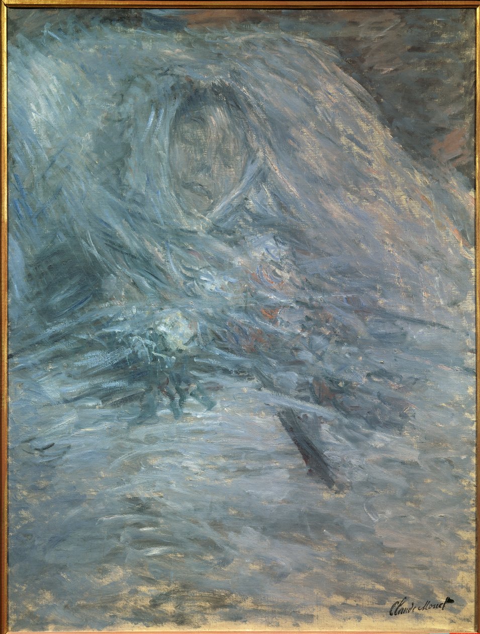 Camille a halálos ágyán (a művész első felesége 1847-1879) alkotó: Claude Monet