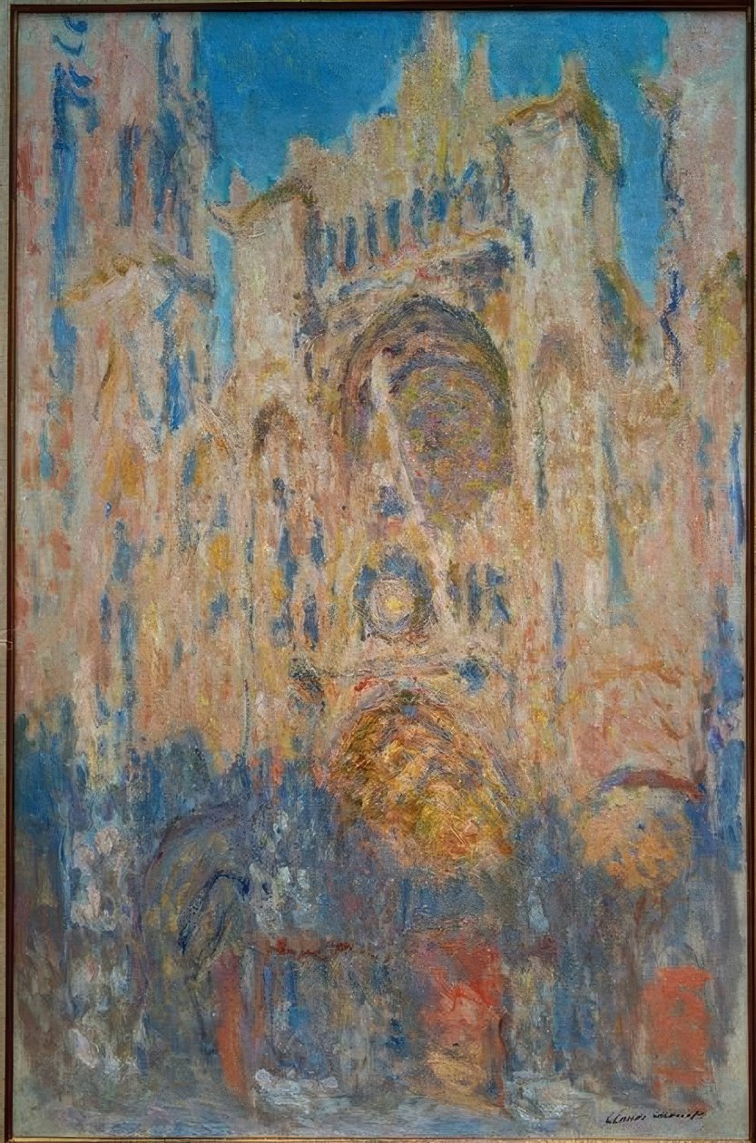 Rouen-i katedrális. Nap hatás, a nap vége alkotó: Claude Monet
