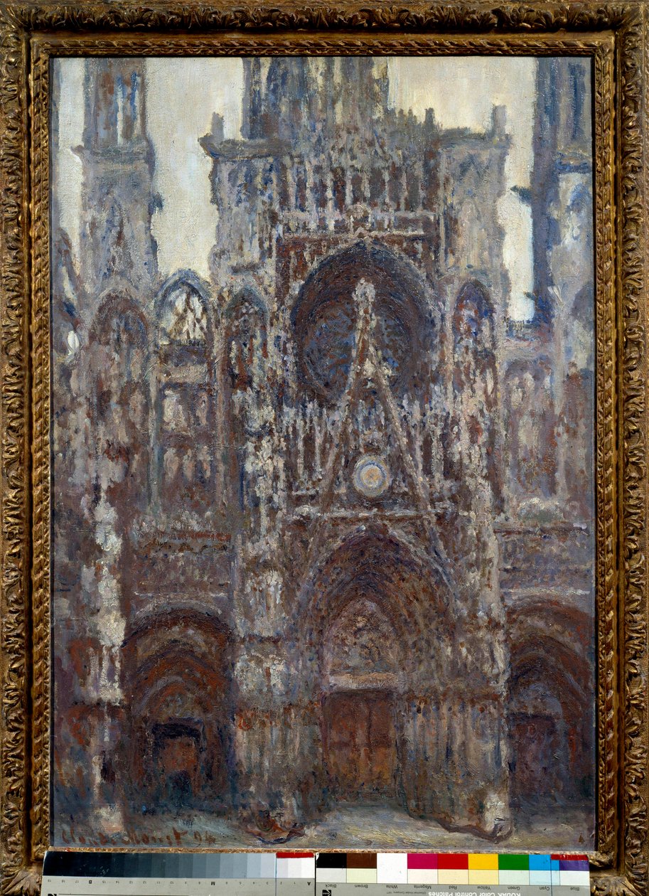 Cathedrale de Rouen, a portál, barna harmónia Claude Monet festménye (1840-1926) 1892 V. 1,07x0,73 m Párizs, musee d