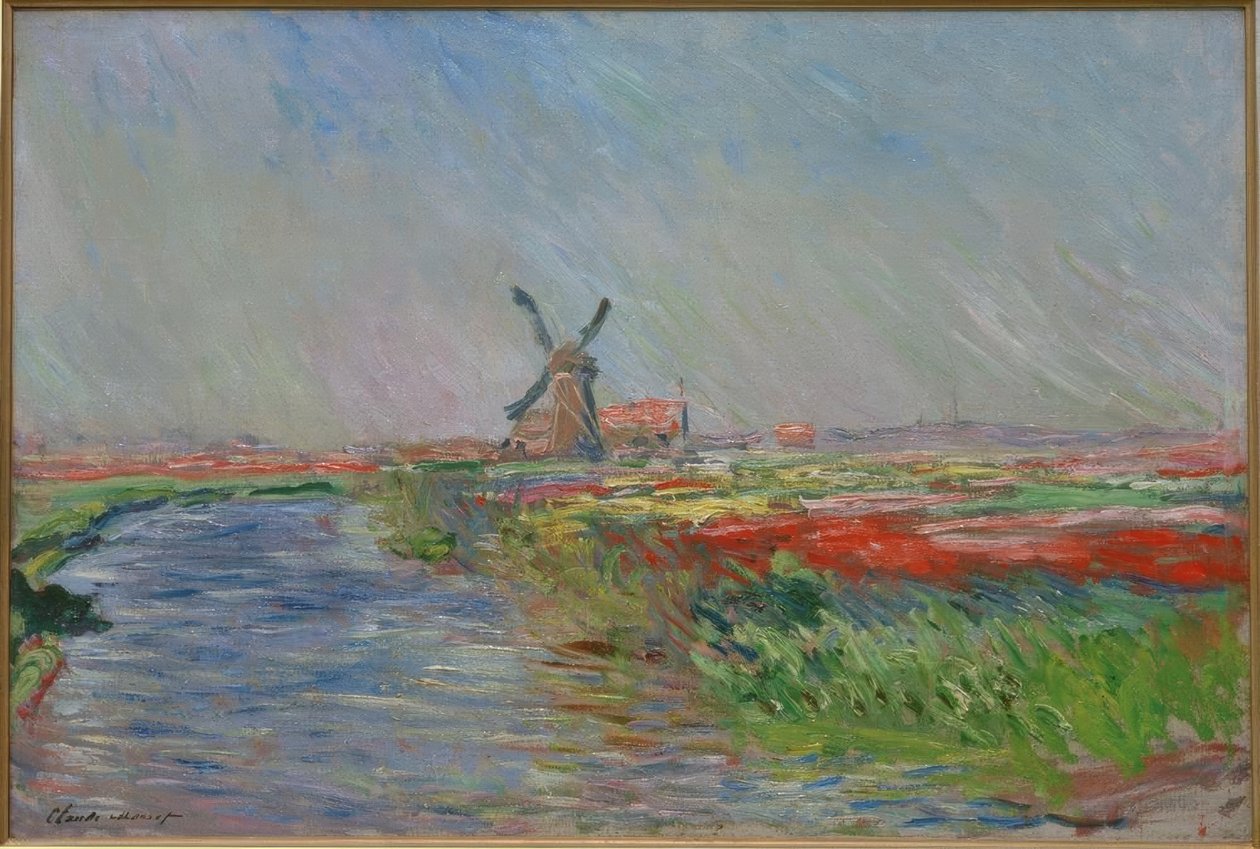 Tulipánmezők Hollandiában alkotó: Claude Monet