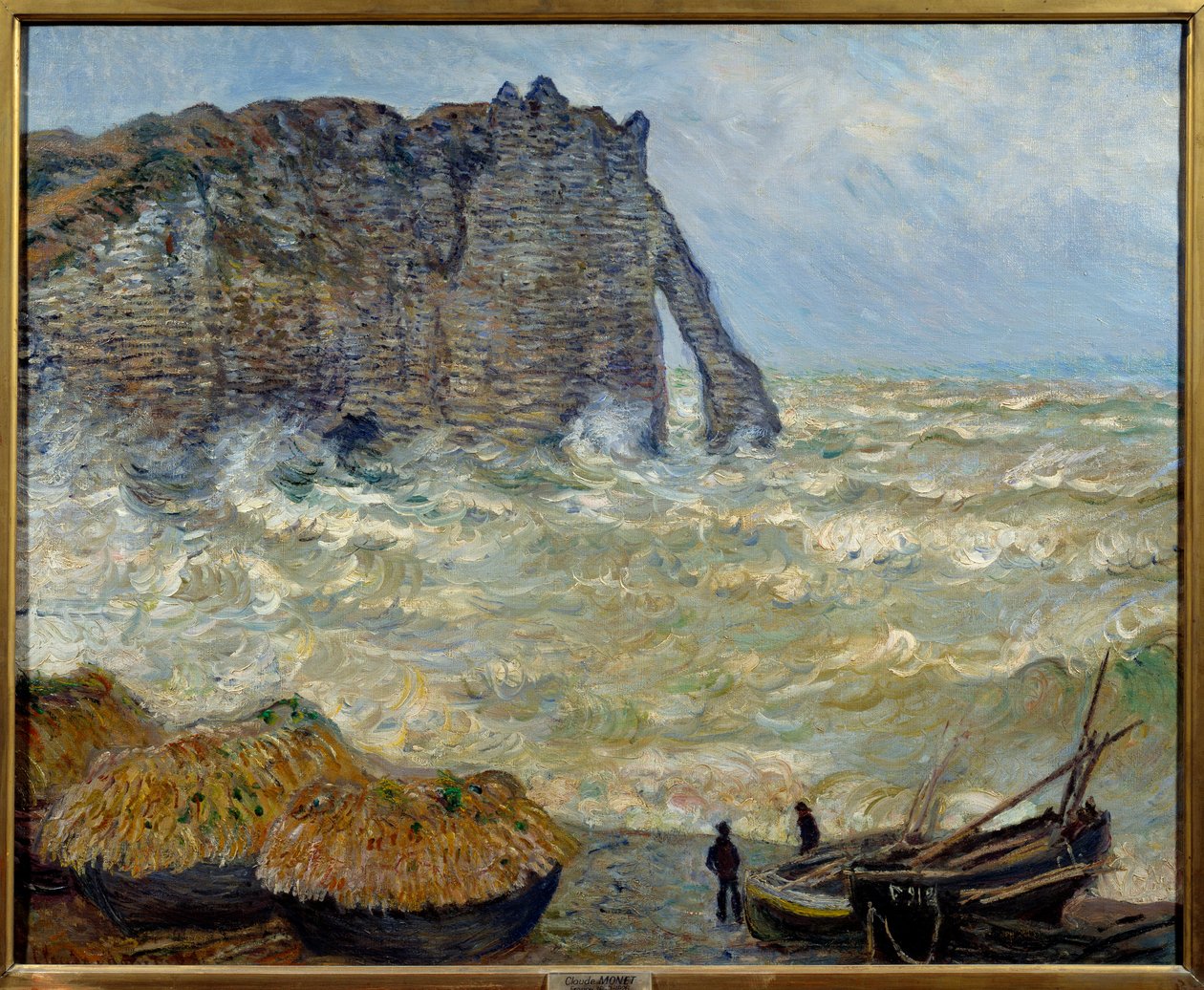 Szikla Etretatban alkotó: Claude Monet