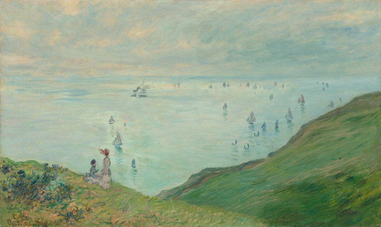 Cliffs at Pourville, 1882. alkotó: Claude Monet