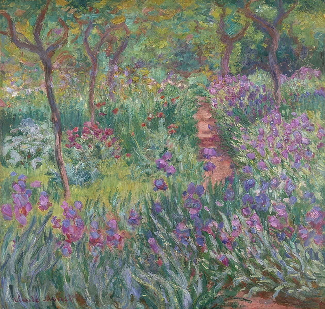 A művész kertje Givernyben. 1900 alkotó: Claude Monet