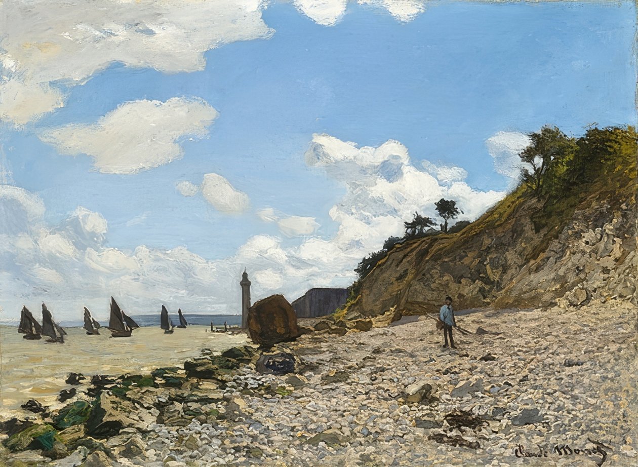Honfleur strand. 1864-66 alkotó: Claude Monet
