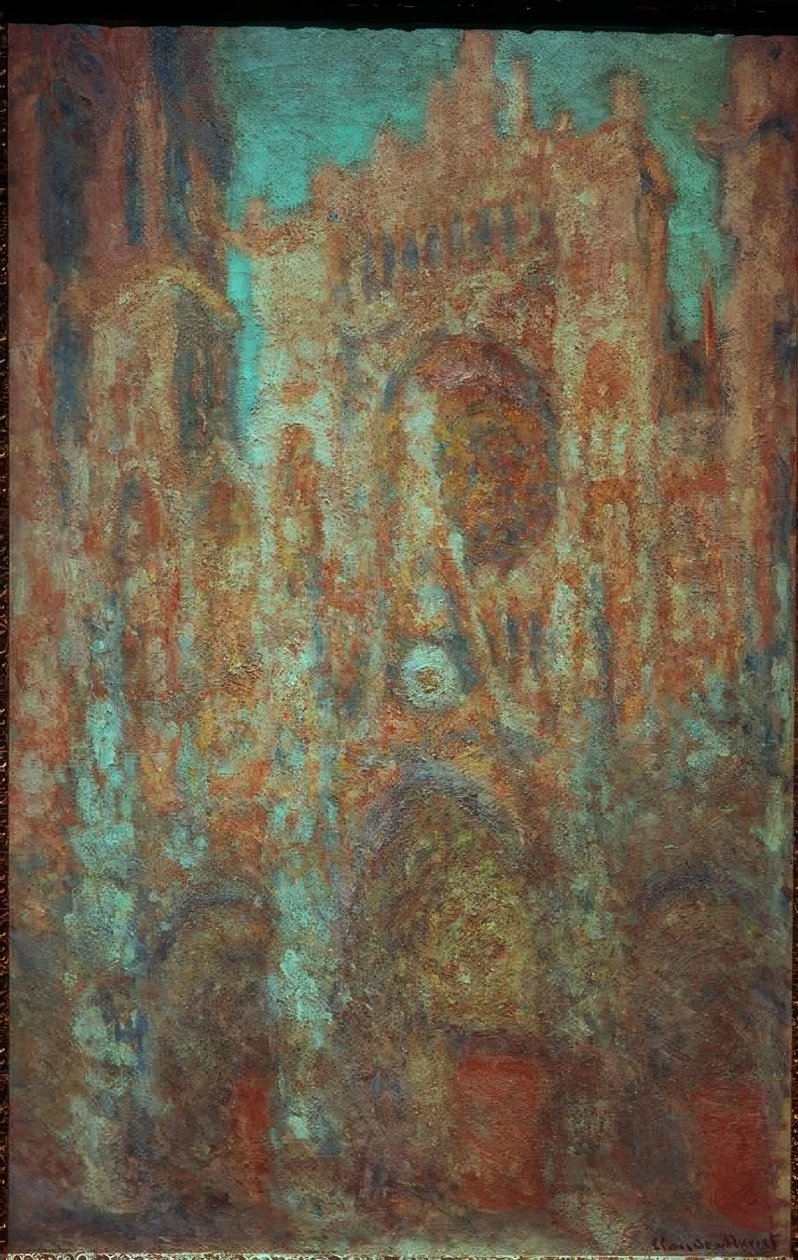 Rouen-i székesegyház (rózsaszín katedrális) alkotó: Claude Monet