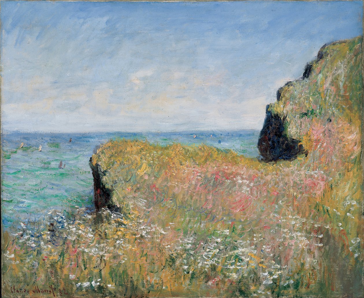 A szikla széle, Pourville, 1882 alkotó: Claude Monet
