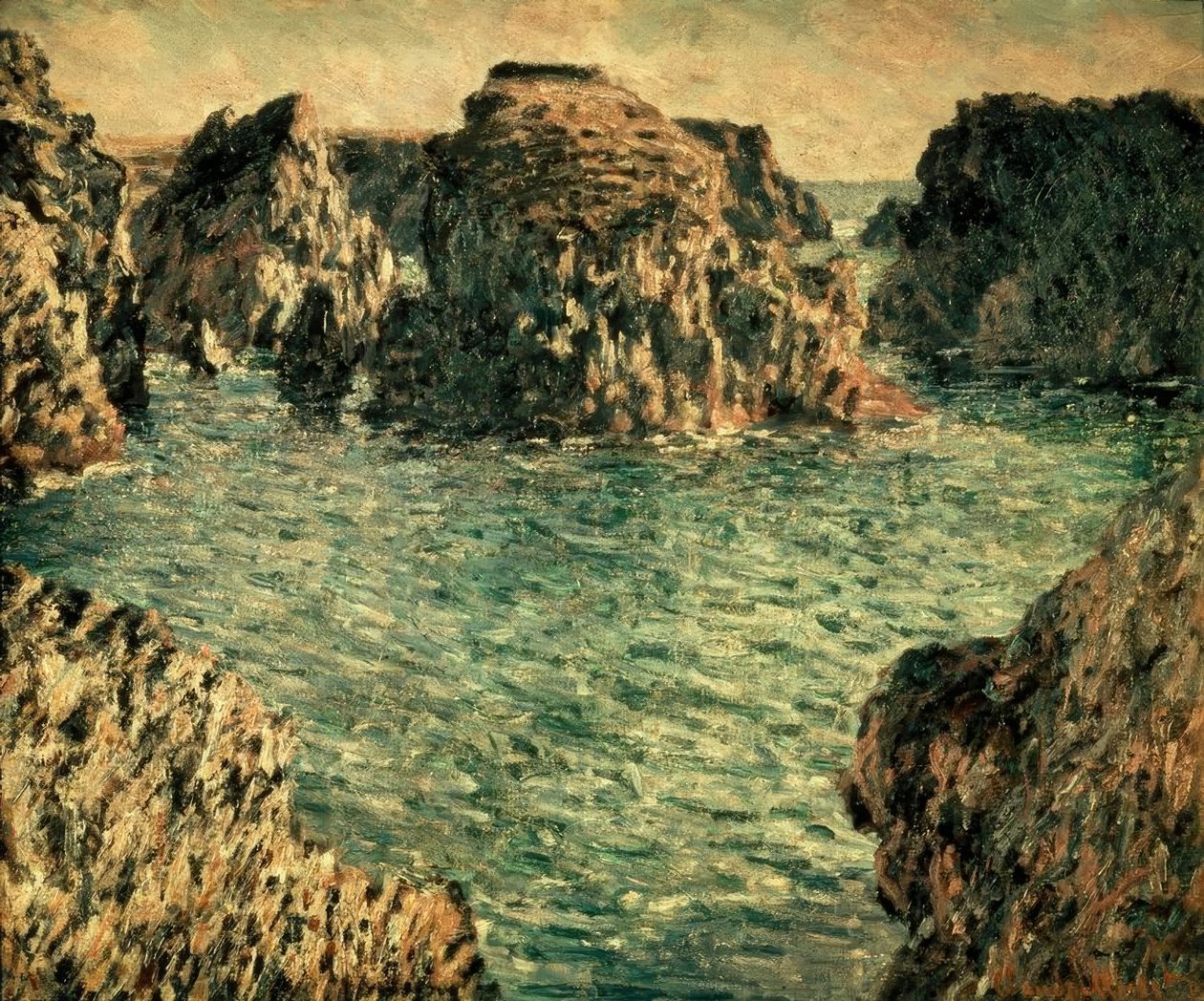 Port-Goulphar, Belle-Ile bejárata alkotó: Claude Monet