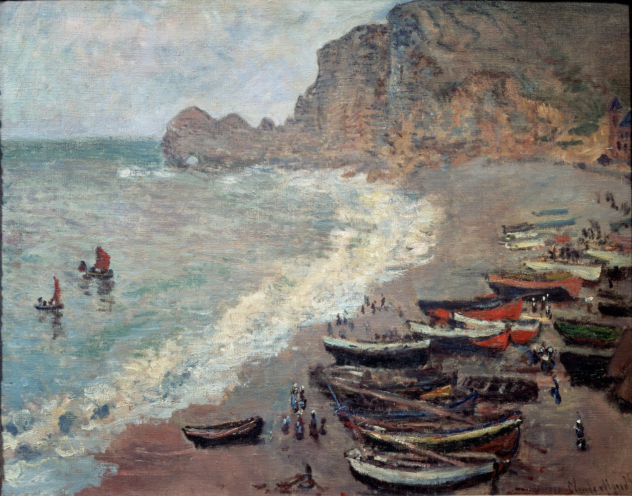 Etretat, strand és a Porte d