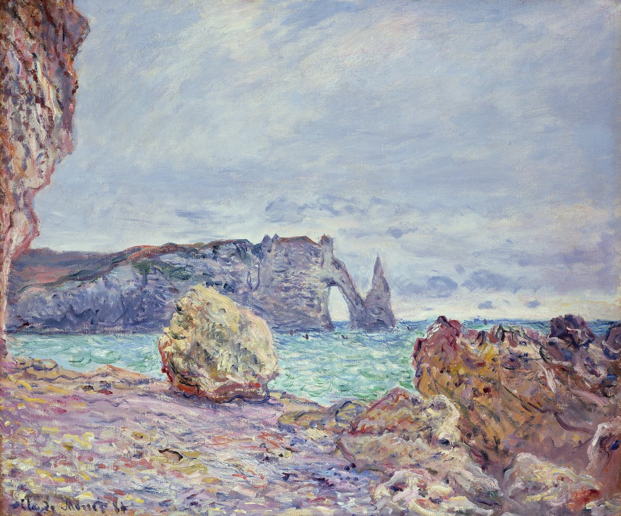 Etretat, a tengerpart és a Porte d