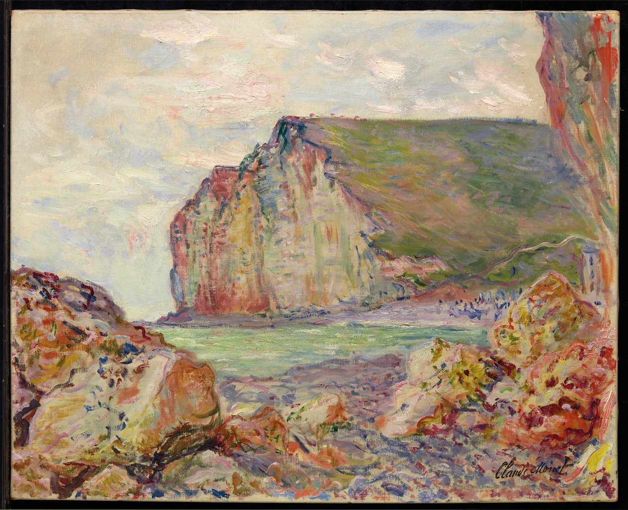 A Petites-Dalles sziklái, 1884 alkotó: Claude Monet