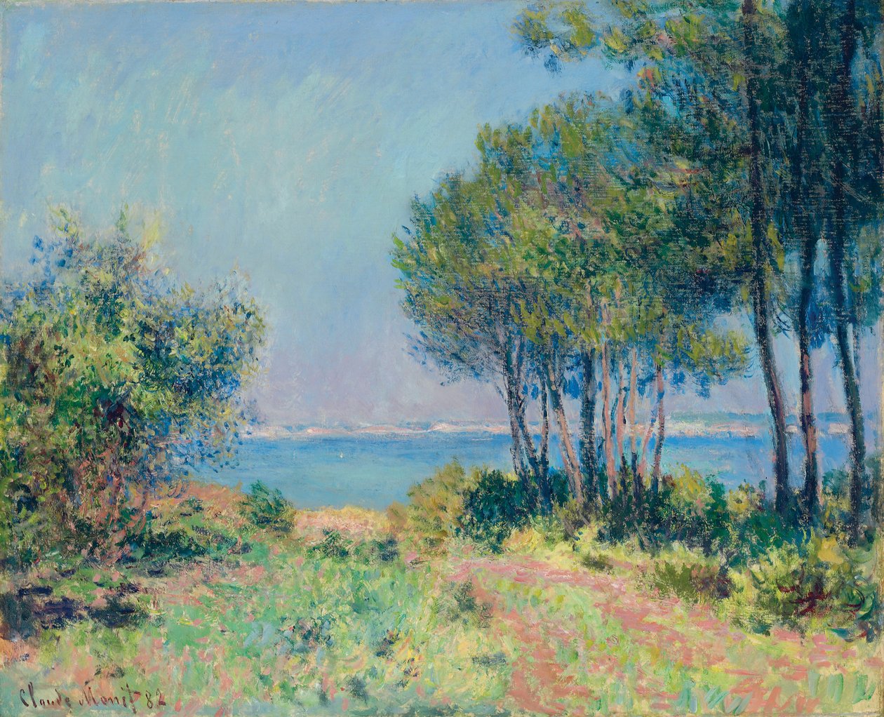 Fenyőfák Varengeville-ben; Les sapins a Varengeville, 1982 alkotó: Claude Monet