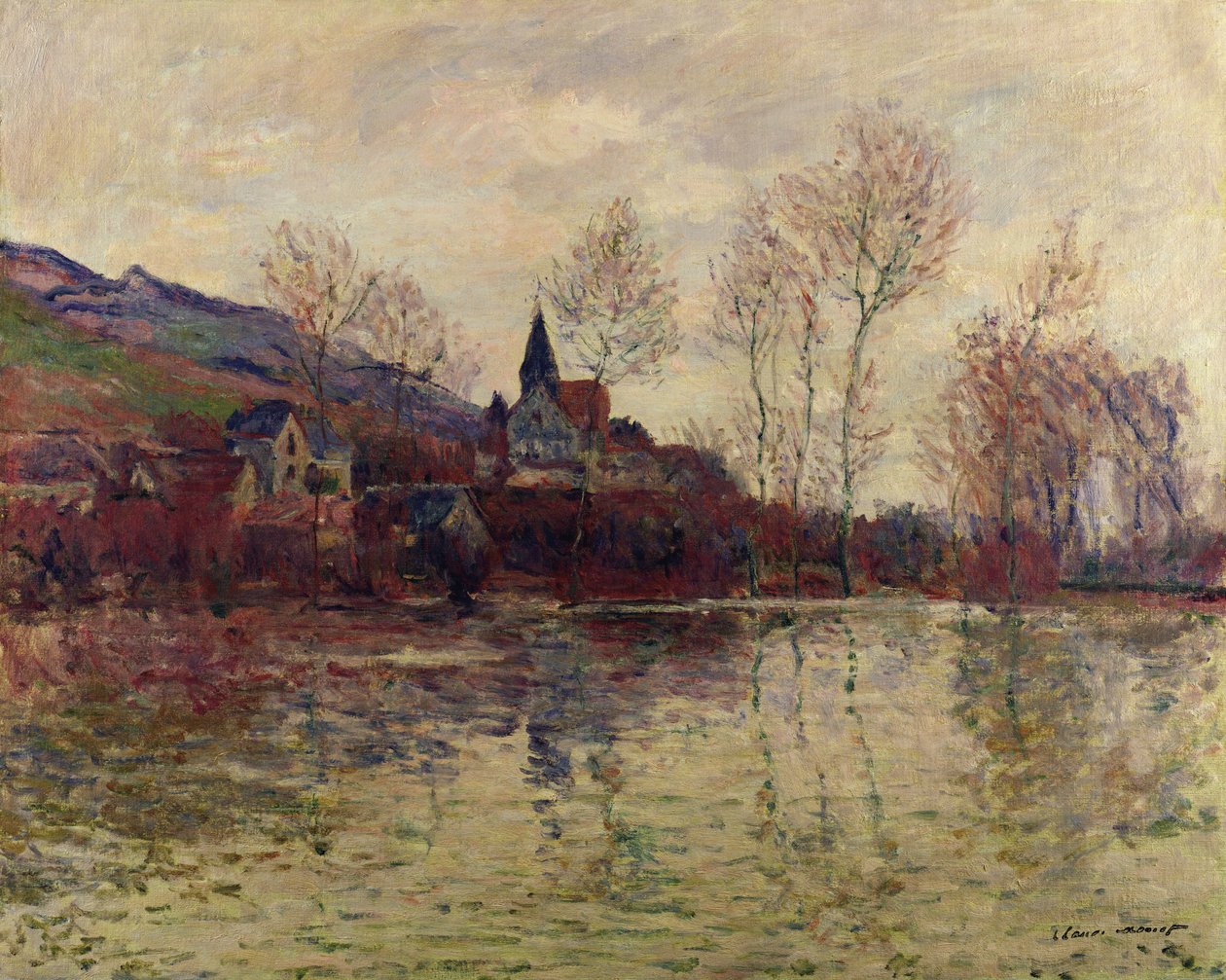Árvíz Givernyben, 1886 alkotó: Claude Monet