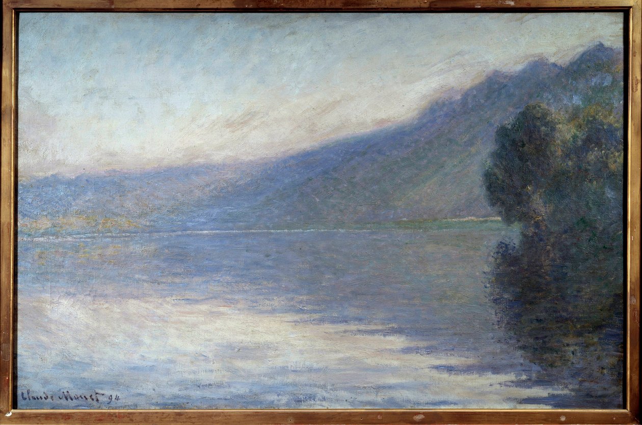 Köd a Szajnán Port Villiezben Claude Monet festménye (1840-1926) 1894 V. 0,66x1,05 m Rouen, Szépművészeti Múzeum – Köd a Szajnánál, Port Villiez. Claude Monet festménye (1840-1926) alkotó: Claude Monet