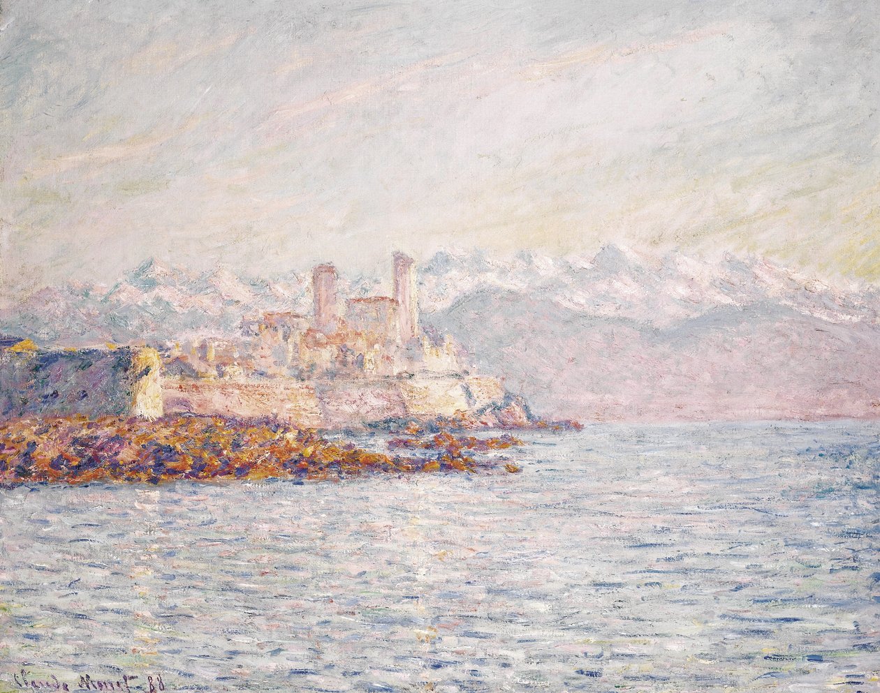 Franciául:  Antibes
Német: Antibes alkotó: Claude Monet