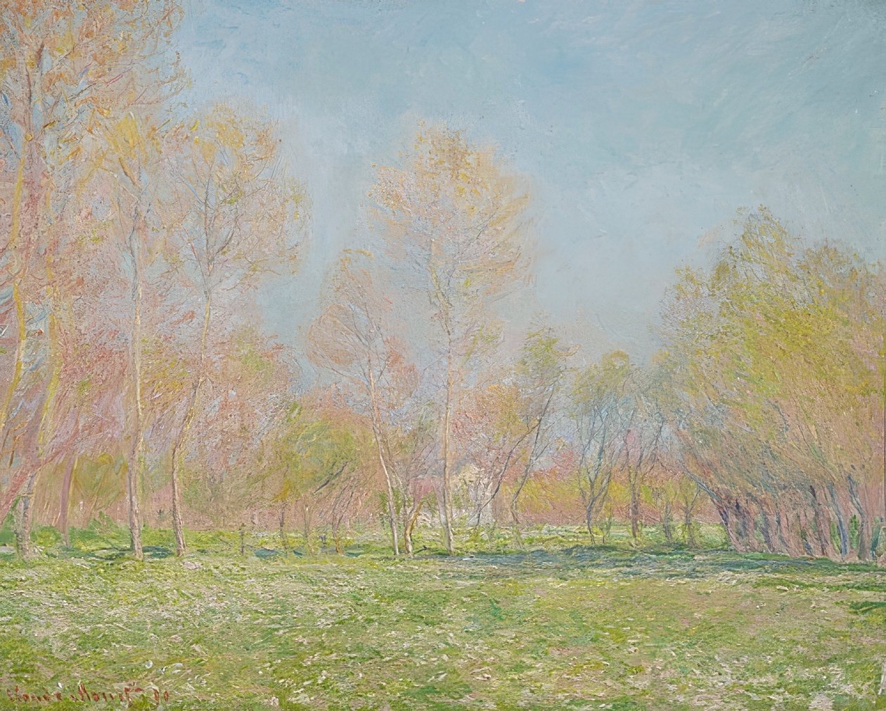 Frühling Givernyben. 1890 alkotó: Claude Monet