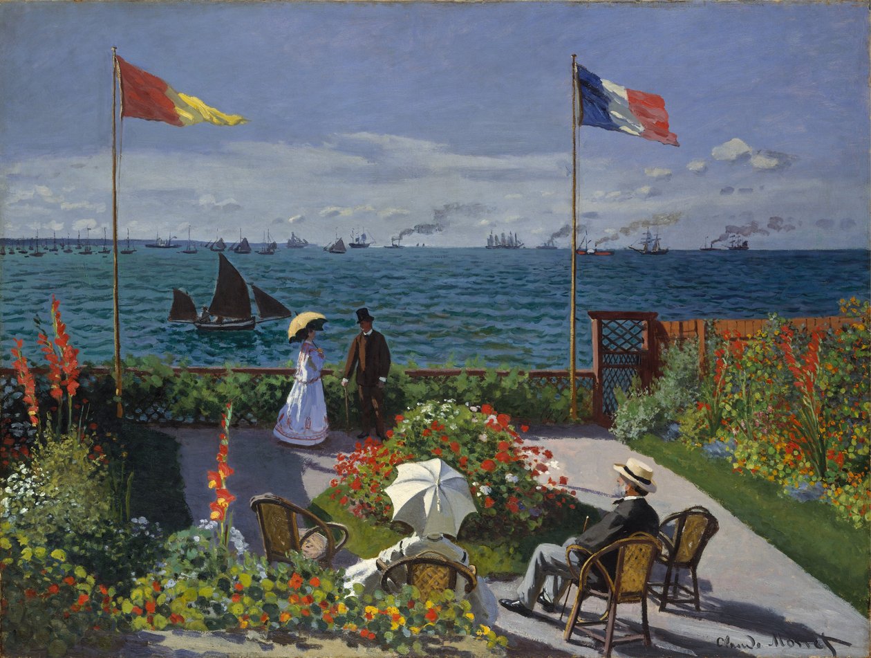 Kert Sainte-Adresse-ben alkotó: Claude Monet