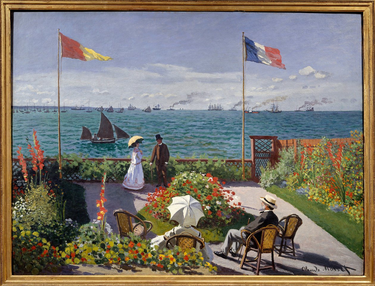 Kert Sainte Addressben alkotó: Claude Monet