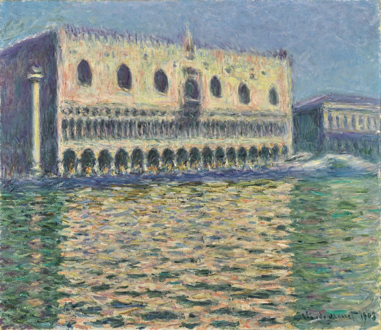 Németül: A velencei dózsepalota alkotó: Claude Monet