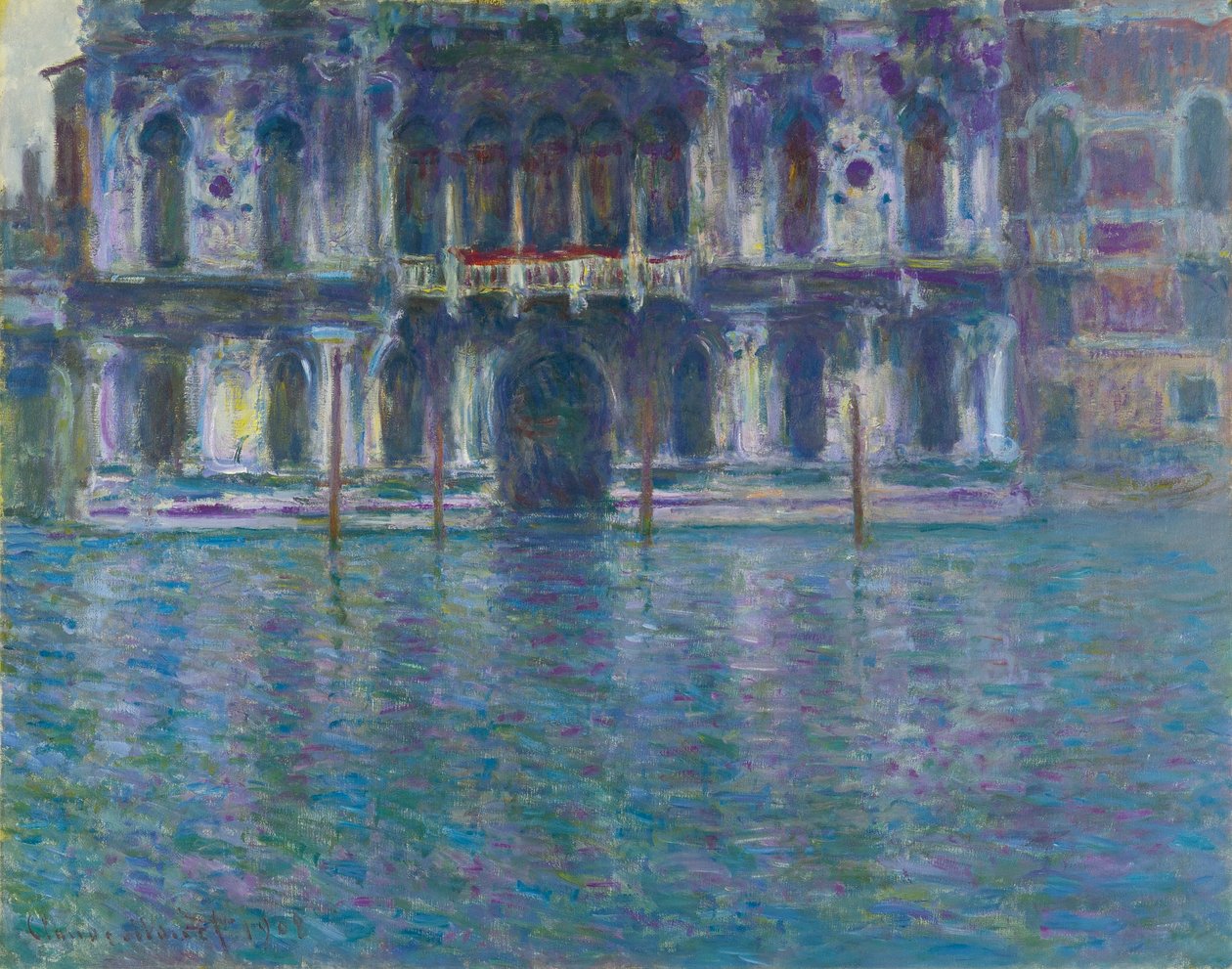 Németül: Le Palais Contarini Le Palais Contarini alkotó: Claude Monet