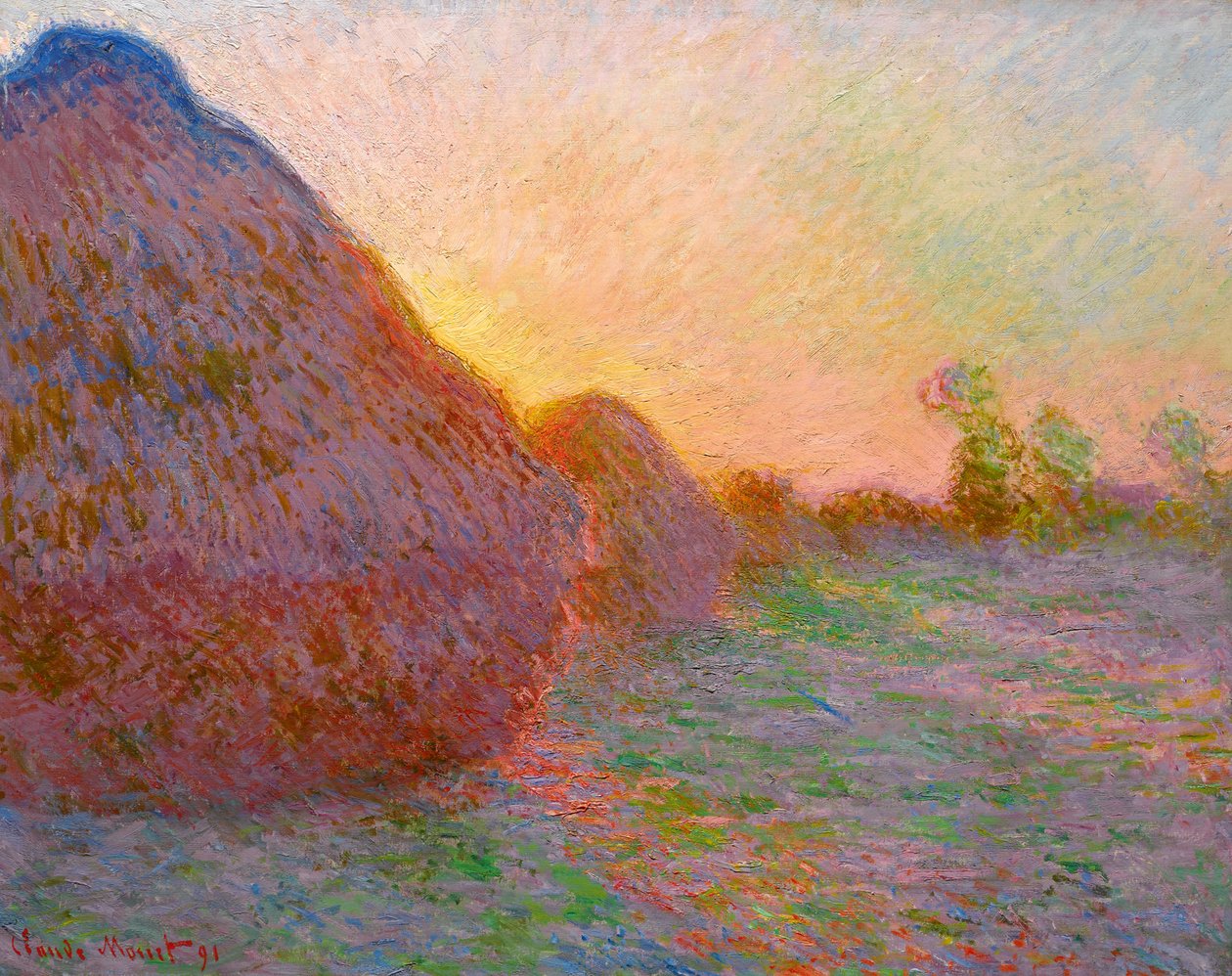 Német: Graynsta gabonatároló alkotó: Claude Monet