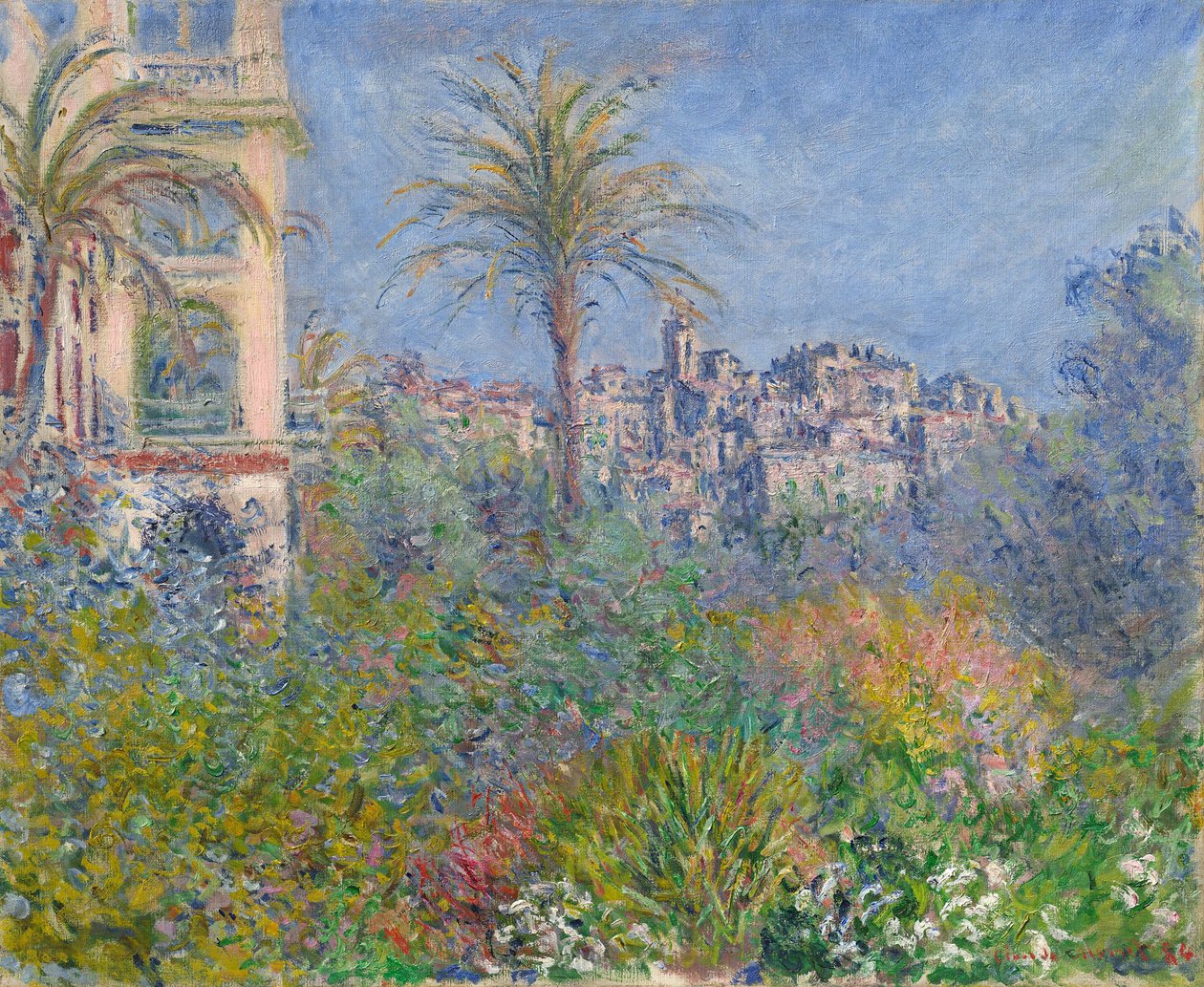 Német: Strada Romana in Bordighera Bordighera Villas at Bordighera alkotó: Claude Monet